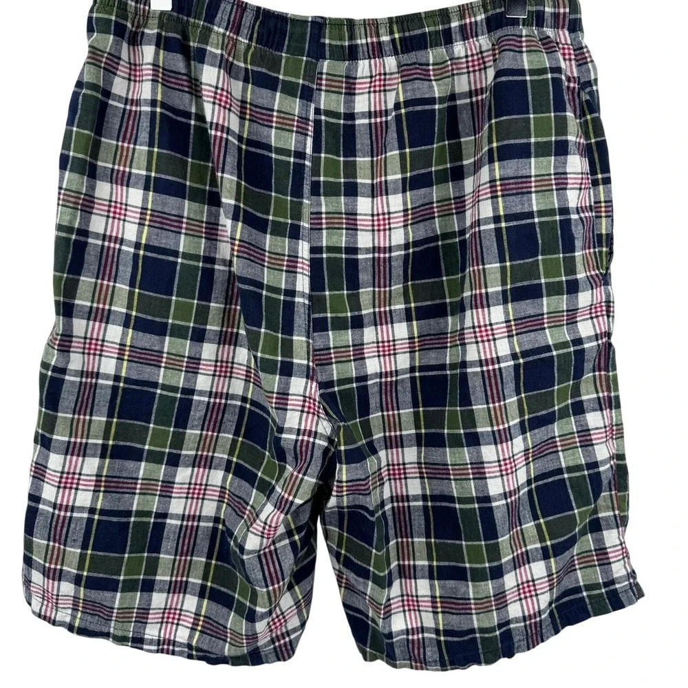 Polo Ralph Lauren Men's Small Plaid Sleep Shorts Cotton Sleepwear